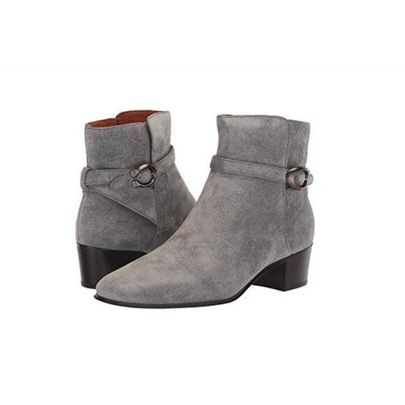 Coach Chrystie Bootie With Signature Buckle Sz 6.5 - Picture 1 of 10
